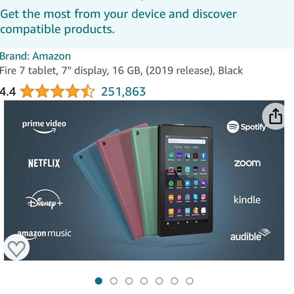 Amazon fire tablet - Picture 9 of 10